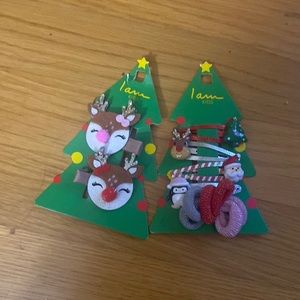 Girls Christmas Hair Clips